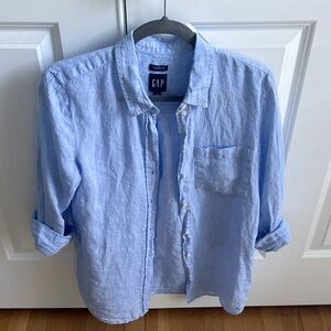 GAP boyfriend shirt 100% linen
